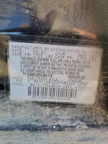 2021 NISSAN VERSA SV  