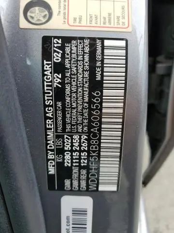 2012 MERCEDES-BENZ E 350  