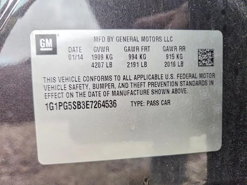 2014 CHEVROLET CRUZE LTZ  