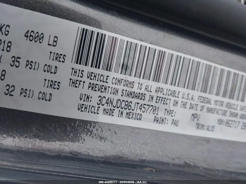 2018 JEEP COMPASS LIMITED 4X4