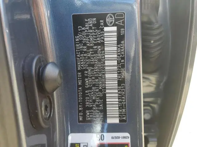 2014 TOYOTA COROLLA L  