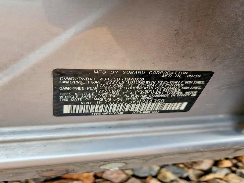 2019 SUBARU CROSSTREK PREMIUM  