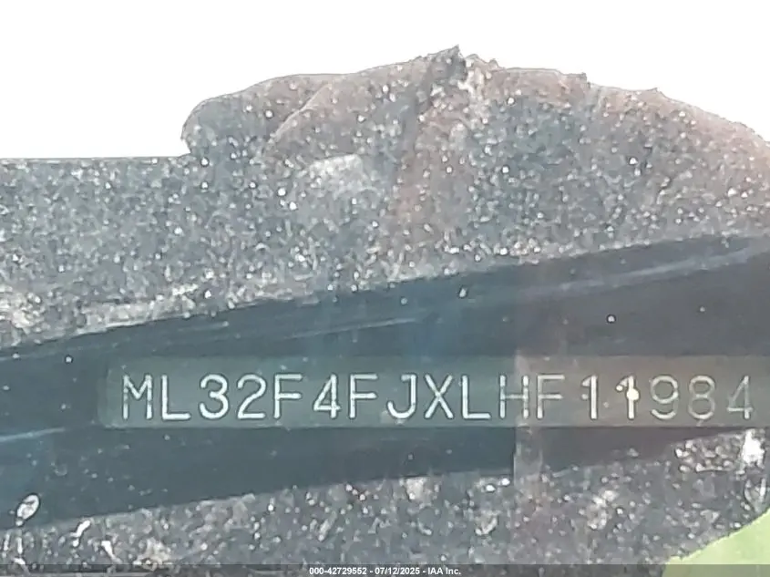 2020 MITSUBISHI MIRAGE G4  