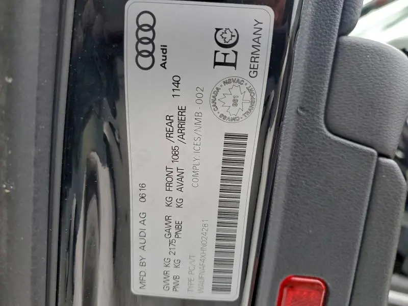 2017 AUDI A4 PRESTIGE  