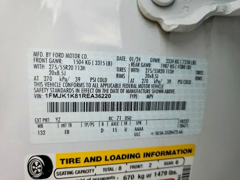 2024 FORD EXPEDITION MAX LIMITED  