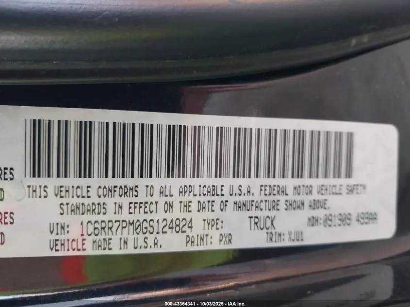 2016 RAM 1500 LONGHORN