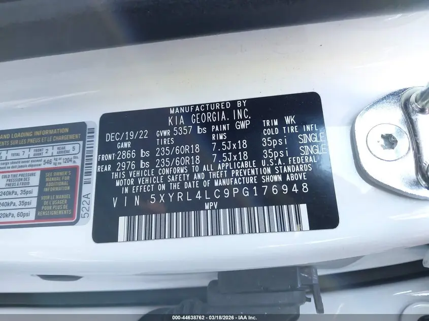 2023 KIA SORENTO S