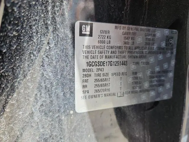 2016 CHEVROLET COLORADO Z71  