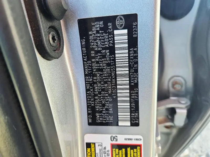 2021 TOYOTA CAMRY LE  