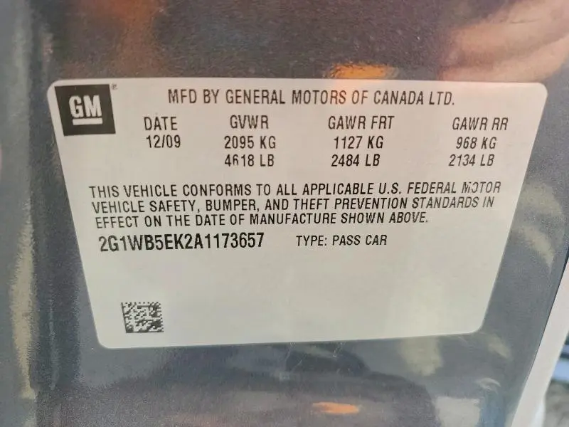 2010 CHEVROLET IMPALA LT  