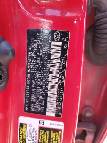 2010 TOYOTA COROLLA MATRIX   