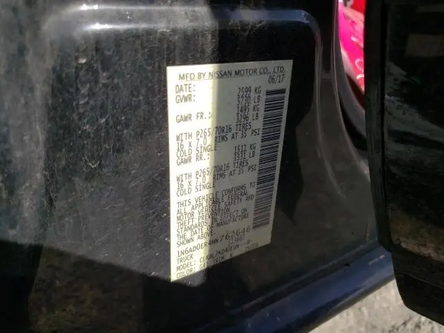 2017 NISSAN FRONTIER S  