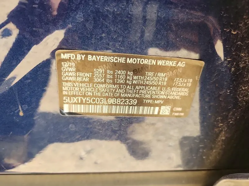 2020 BMW X3 XDRIVE30I  