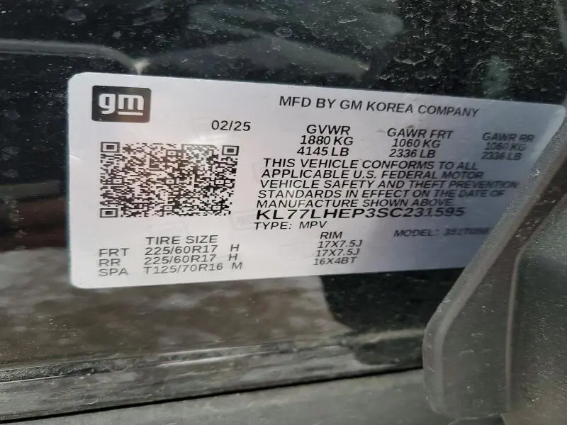 2025 CHEVROLET TRAX 1LT  