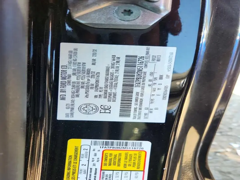 2021 FORD MUSTANG I4 CONVERTIBLE  