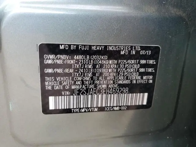 2014 SUBARU FORESTER 2.5I PREMIUM  