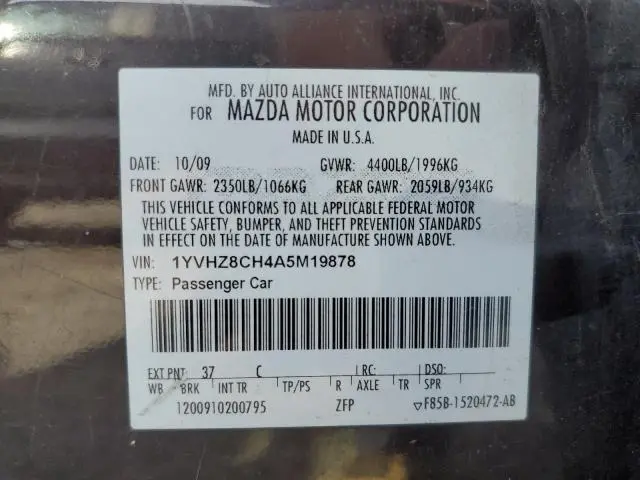 2010 MAZDA 6 I  