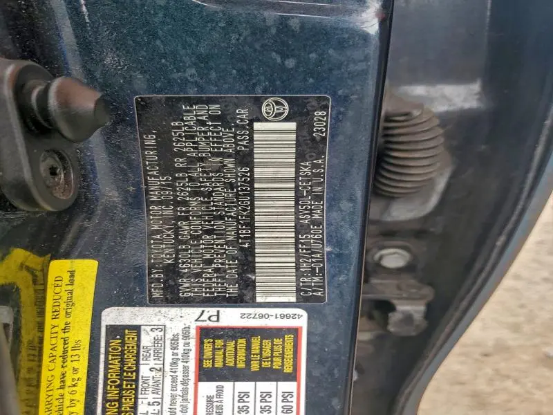 2016 TOYOTA CAMRY LE  