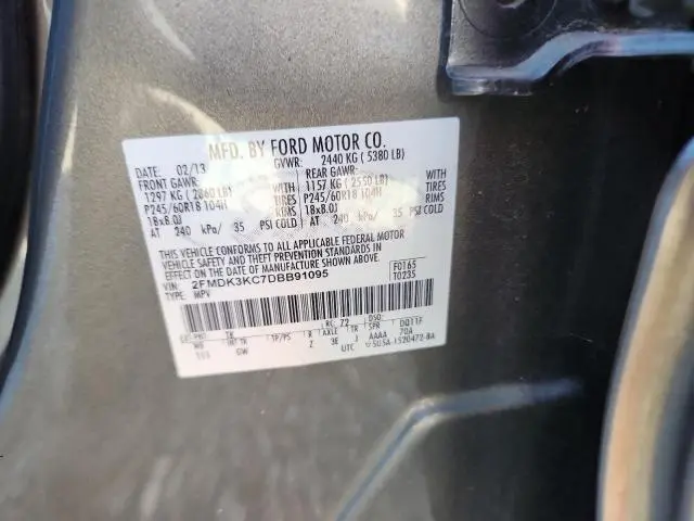 2013 FORD EDGE LIMITED  