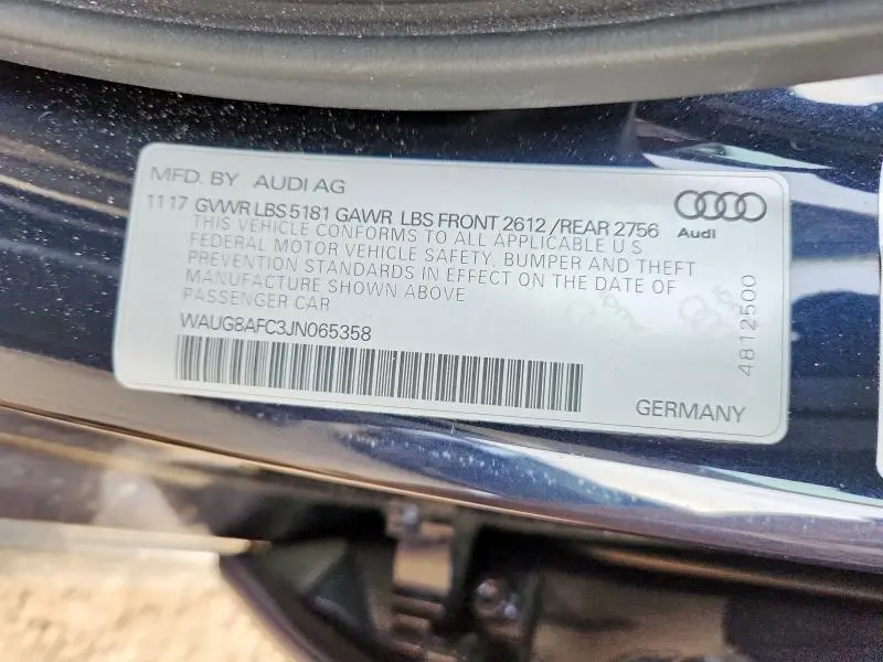 2018 AUDI A6 PREMIUM PLUS  