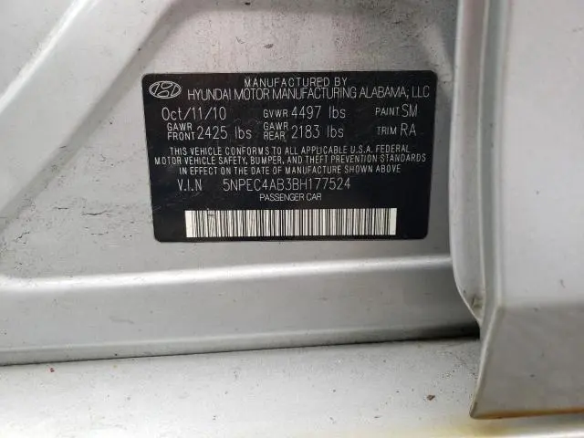 2011 HYUNDAI SONATA SE  