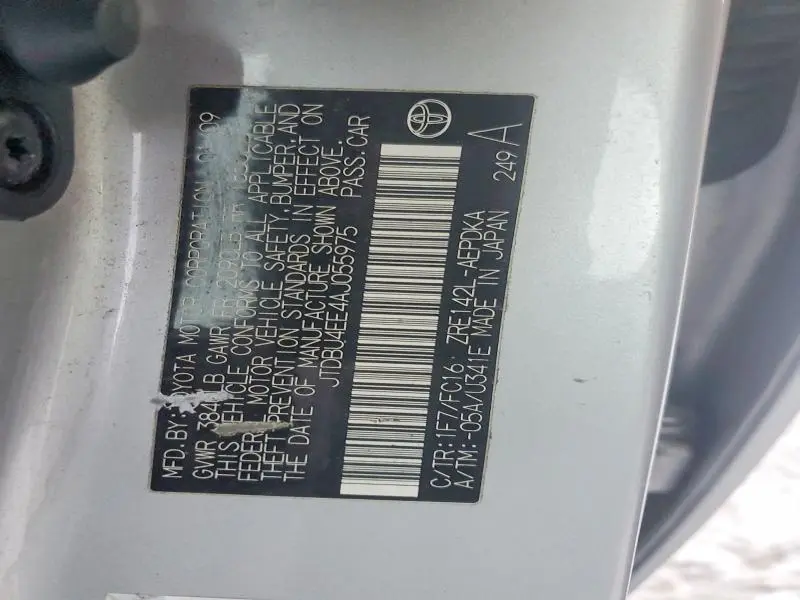 2010 TOYOTA COROLLA BASE  