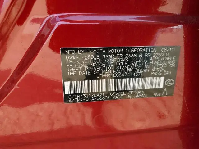 2010 LEXUS ES 350  