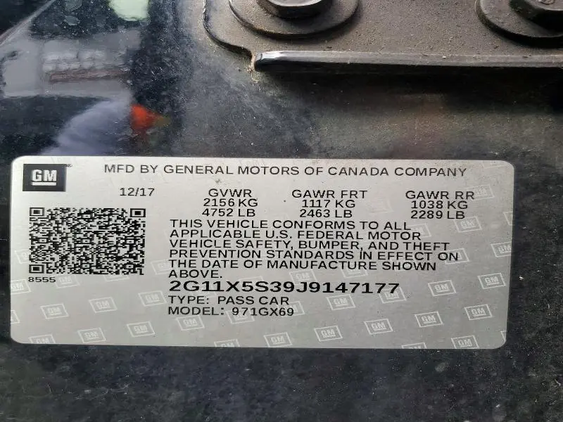 2018 CHEVROLET IMPALA LS  