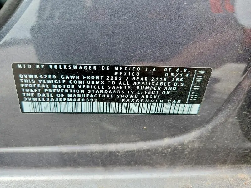 2014 VOLKSWAGEN JETTA TDI  