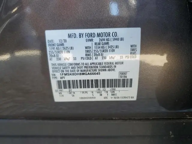 2021 FORD EXPLORER XLT  