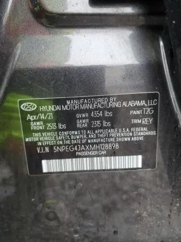 2021 HYUNDAI SONATA SE  