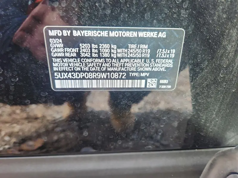 2024 BMW X3 SDRIVE30I  