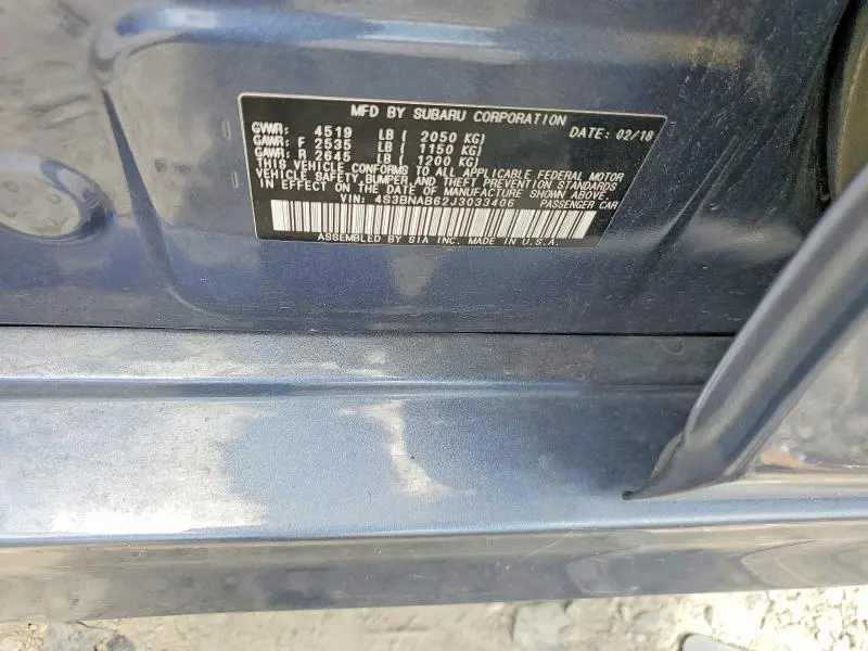 2018 SUBARU LEGACY 2.5I  