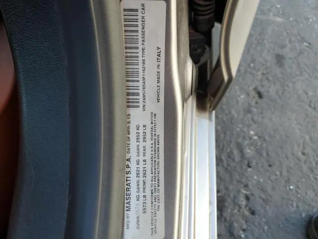 2015 MASERATI GHIBLI   