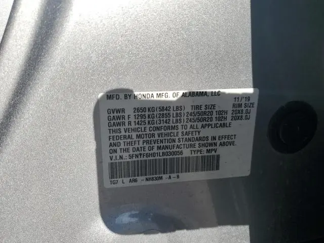 2020 HONDA PILOT ELITE  