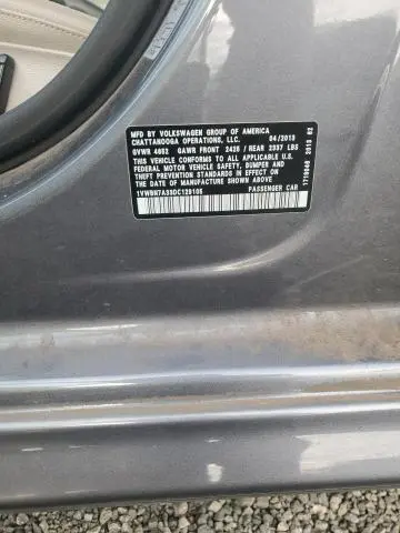 2013 VOLKSWAGEN PASSAT SE  