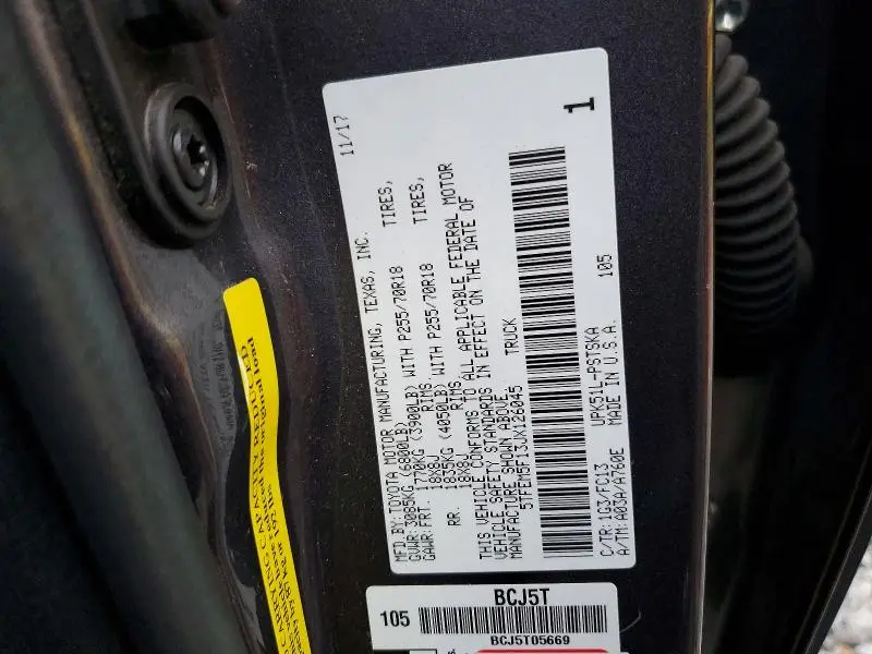 2018 TOYOTA TUNDRA CREWMAX SR5  