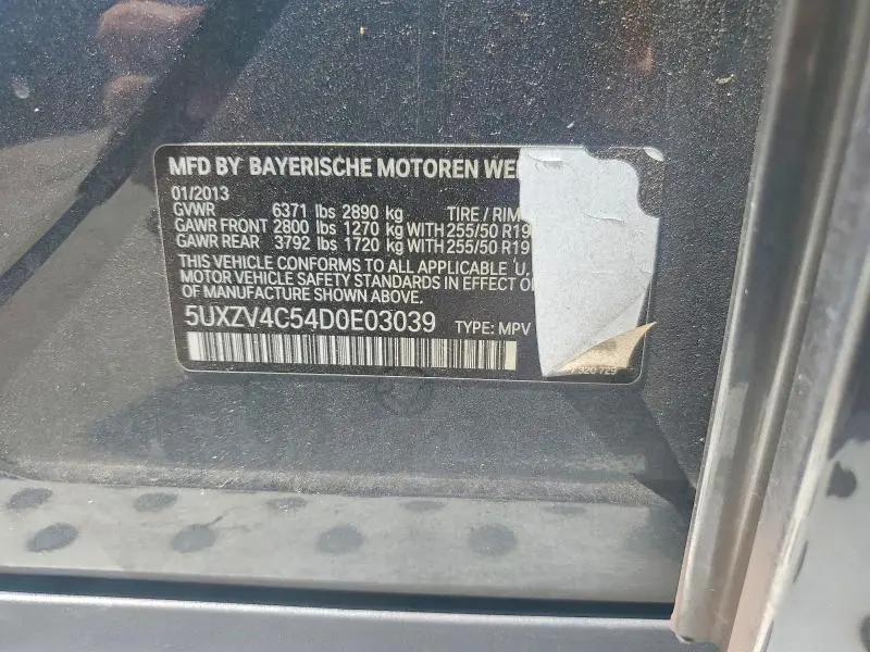 2013 BMW X5 XDRIVE35I  