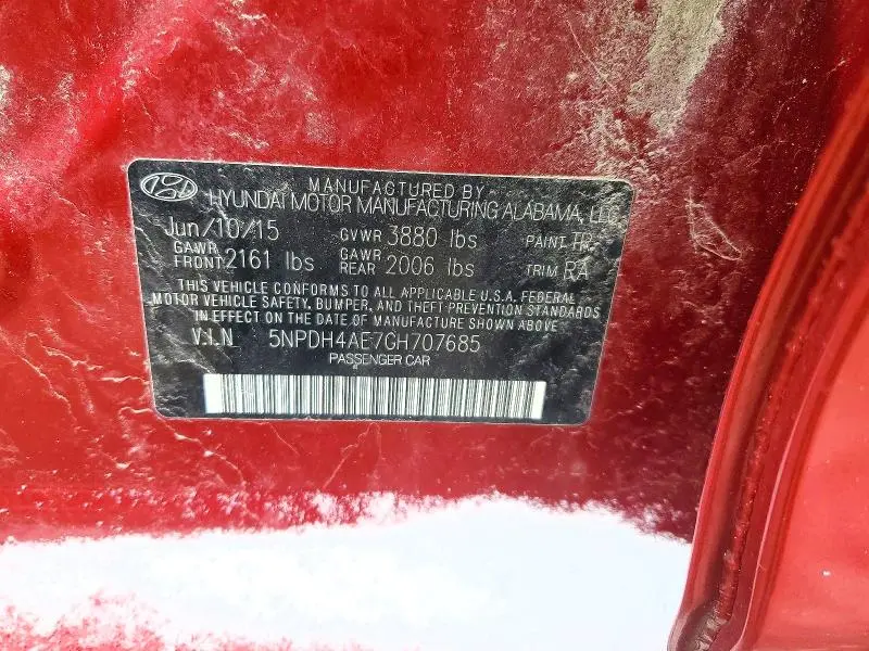 2016 HYUNDAI ELANTRA   