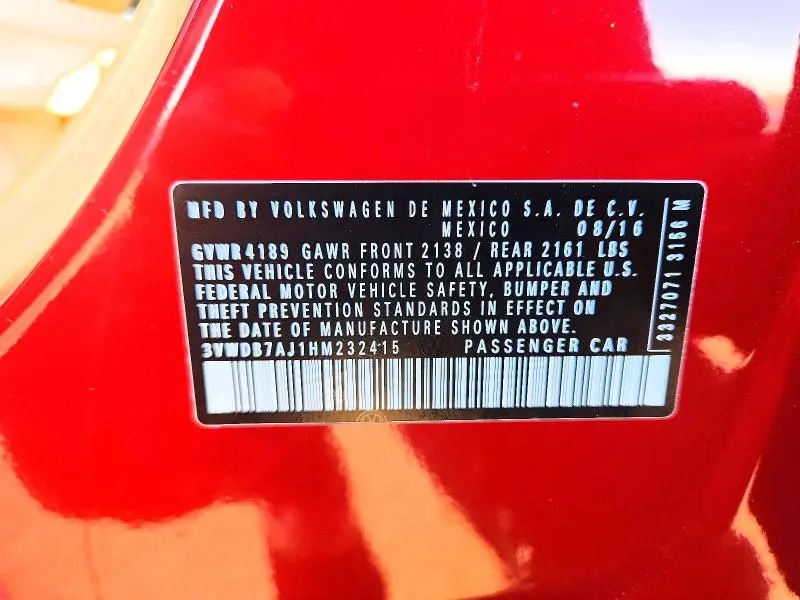 2017 VOLKSWAGEN JETTA SE  