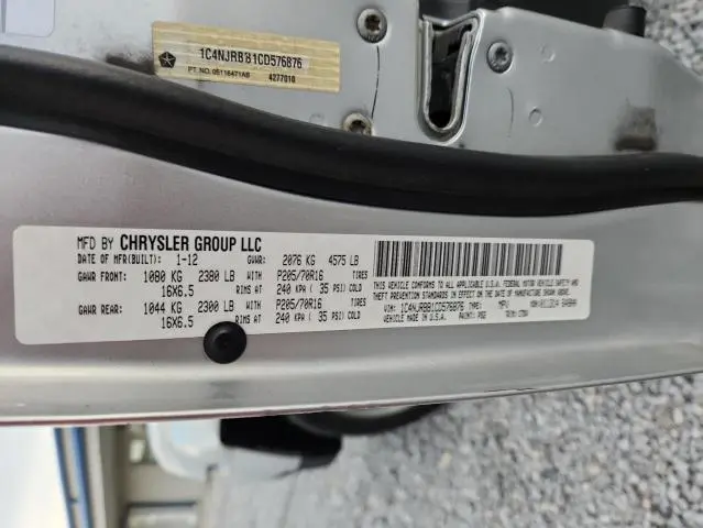 2012 JEEP PATRIOT SPORT  