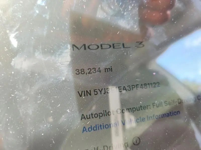 2023 TESLA MODEL 3   