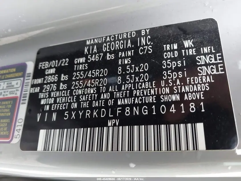 2022 KIA SORENTO X-LINE SX PRESTIGE