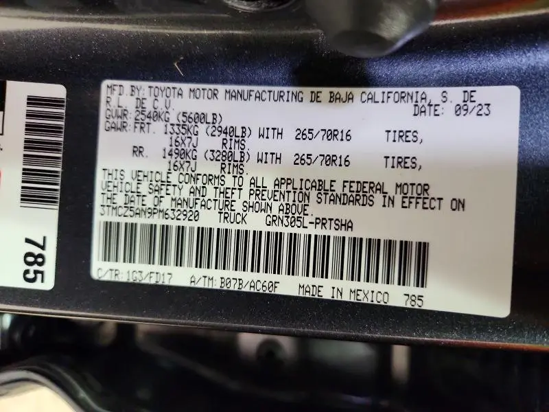 2023 TOYOTA TACOMA TRD OFF-ROAD  