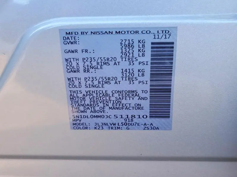 2018 INFINITI QX60 BASE  