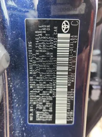 2023 TOYOTA COROLLA LE  