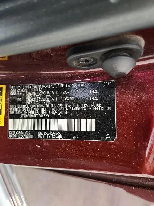 2015 LEXUS RX 350 F SPORT  