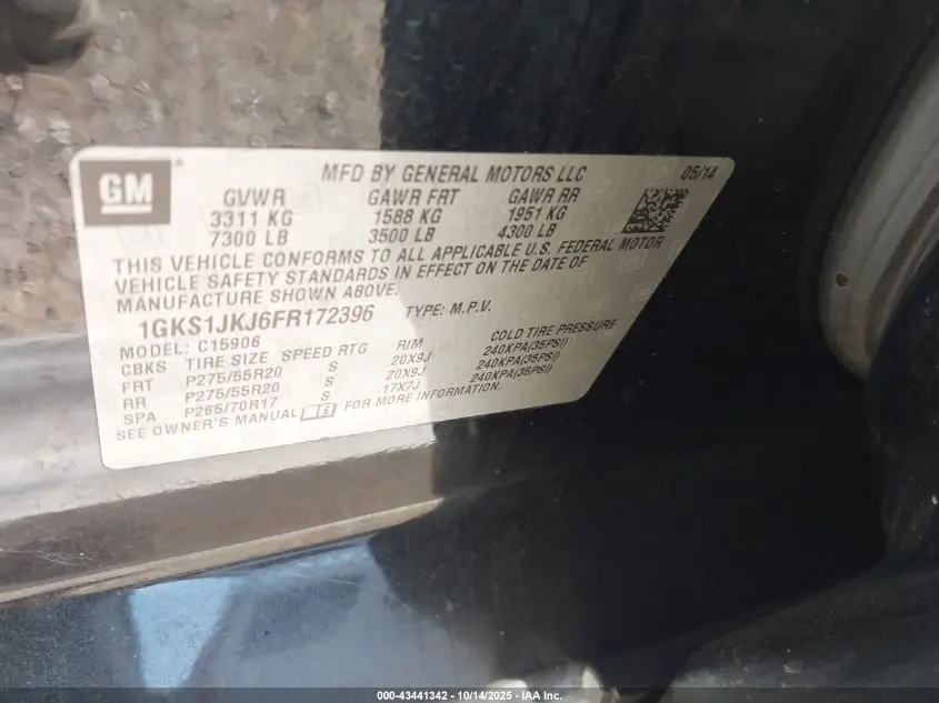 2015 GMC YUKON XL 1500 DENALI