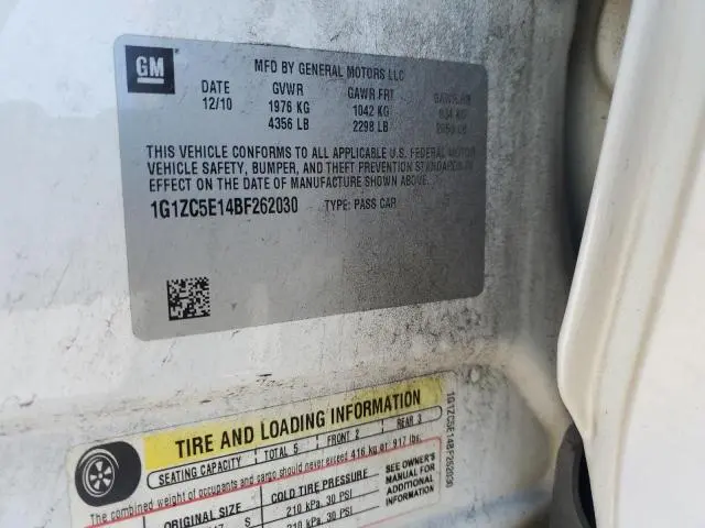 2011 CHEVROLET MALIBU 1LT