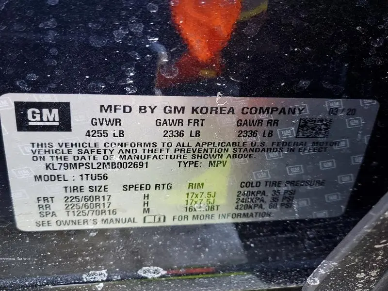 2021 CHEVROLET TRAILBLAZER LT  